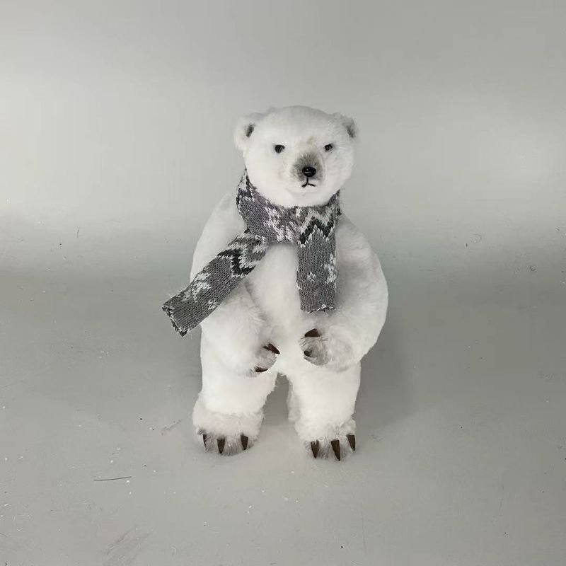 Cute Gifts Home Decor Simulation Sculpture Realistic Bear Model Figurines Artificial Lifelike Animal Toy Factory 3