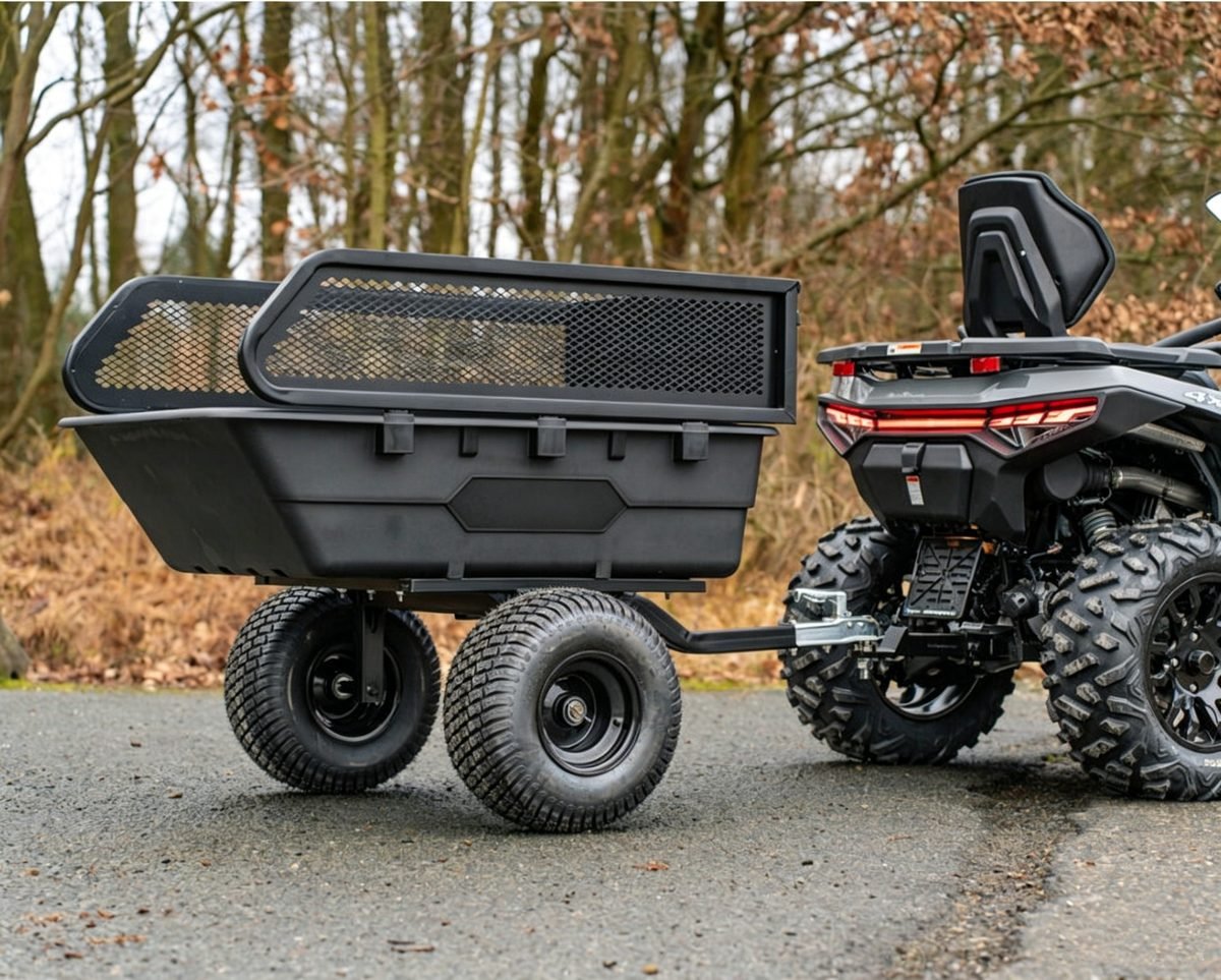 Plastic Utility ATV Dump Trailer, Fast Delivery Small Size Motorcycle & ATV Trailer alternate view