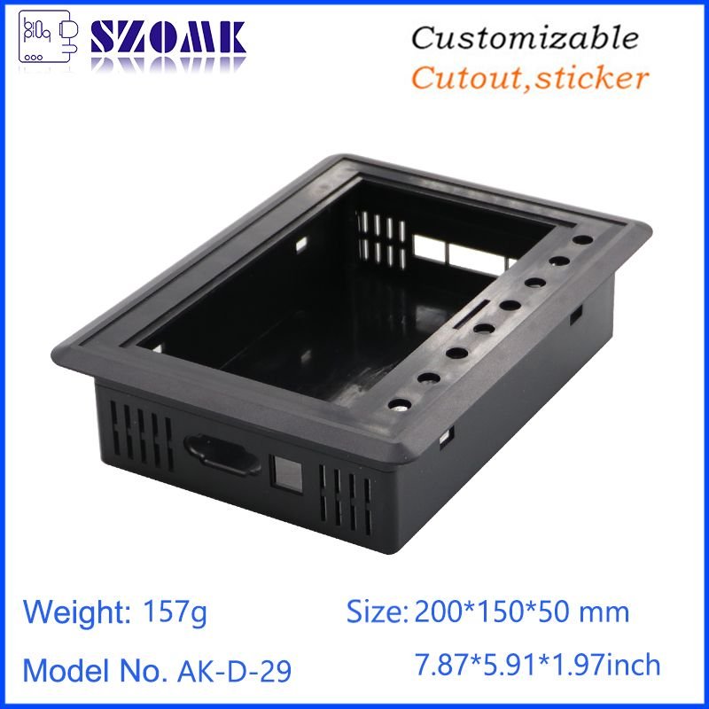 ABS PLC LCD Screen Display Housing Embedded Digital Display Housing Desktop Plastic Electronic Enclosure alternate view