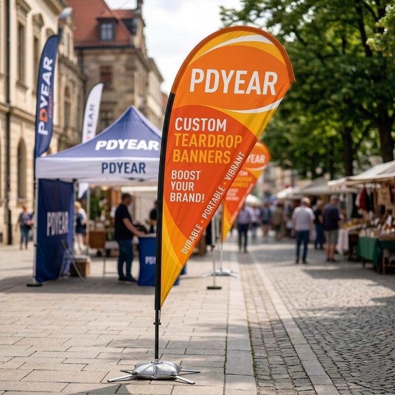 Price Polyester Custom Flag Banner Easy Assembly Advertising Flag for Green Events and Corporate Branding