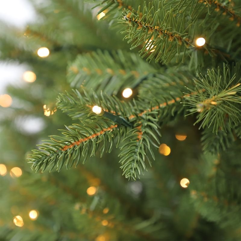 7.5ft Full Pre-Lit Eco-Friendly Christmas Tree with LED Lights Personalized High Quality Metal Stand Realistic PE 3