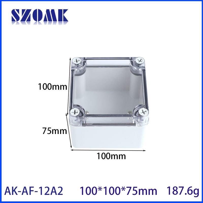 100x100x75mm Plastic Enclosure Rectangular Electrical Project Abs Pc Plastic Box Junction Box Ip67 Waterproof Box alternate view