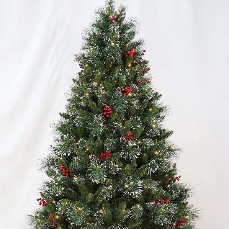 Eco-Friendly High Quality Artificial Pe+pvc Christmas Tree for LED Lights for Indoor Shopping Mall Decoration