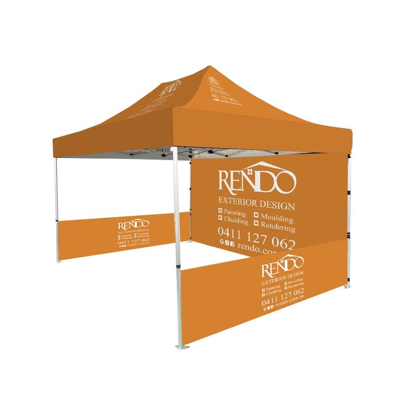 FT Custom Canopy Tent 600D Polyester UV Resistant Full Color Printing for Farmers Markets and Events