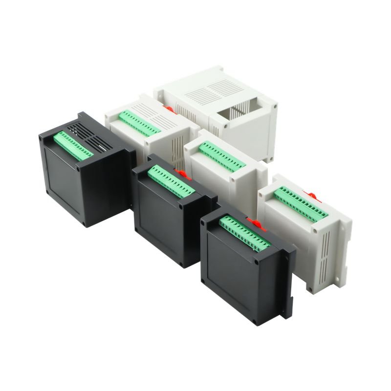 Szomk AK-P-Series Pcb Din Rail Terminal Blocks Relay Power Supply Plastic Plc Din Rail Enclosure Box for alternate view