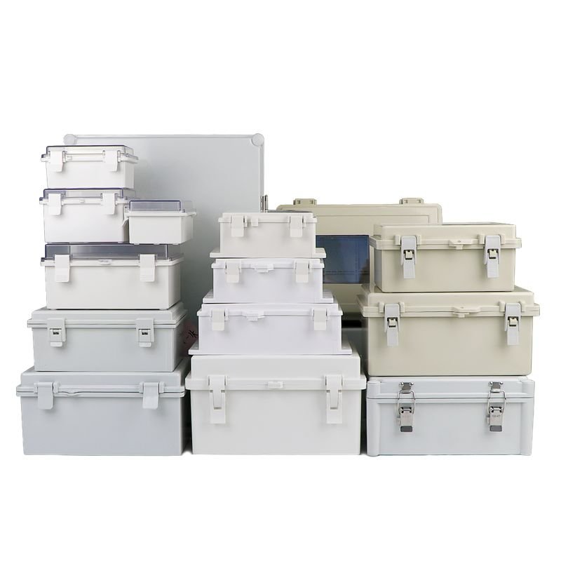 Szomk Wholesale OEM ODM Customized ABS Outdoor IP65 Waterproof Distribution Box Hinged Cover Enclosure Junction Box