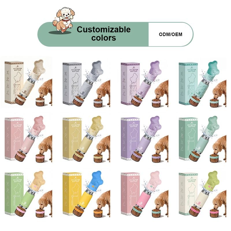 Items Custom logo Package Color 18oz Single Wall Stainless Steel Insulated Travel Pet Portable Drinking Water 3