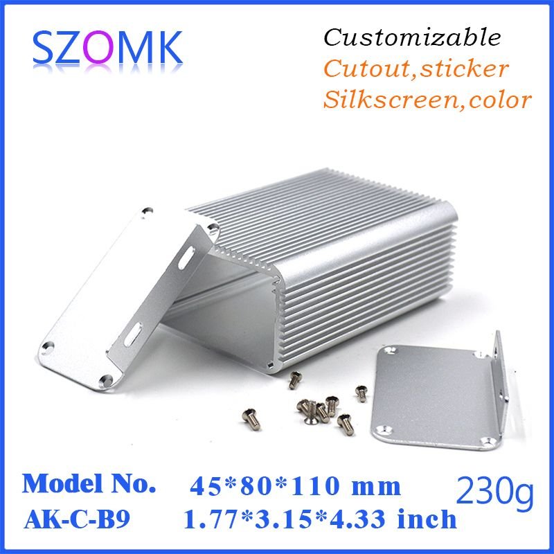 Szomk Aluminum Enclosure Case Project Electronic Box DIY Control Box Ak-c-b9 45*80*free alternate view