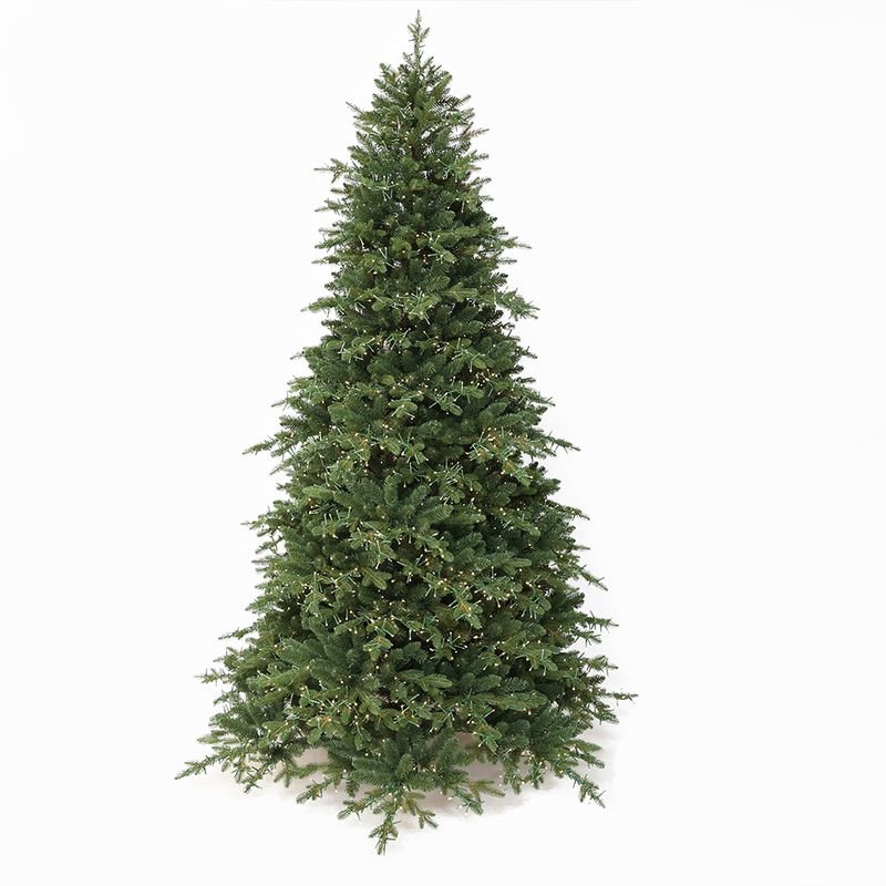 Christmas Factory Wholesale PVC and PE Mixed Pre Lit Christmas Tree Artificial Christmas Tree with Lights for the
