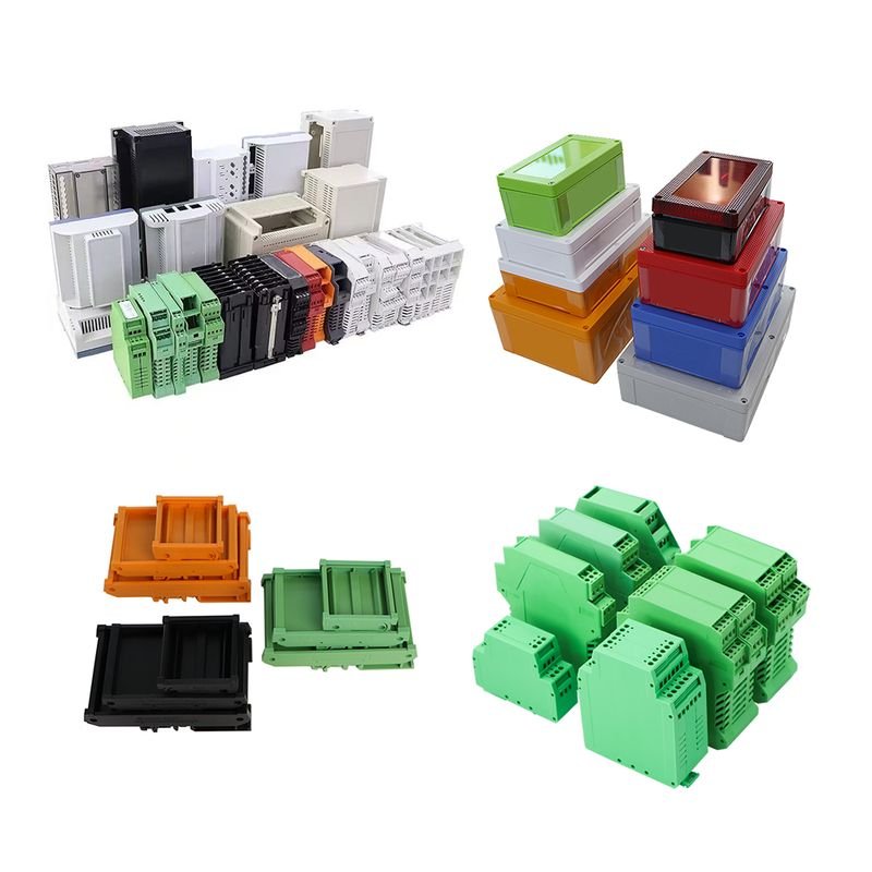 Szomk One-stop Plastic Enclosures Injection Mould PCB Din Rail Plc Terminal Block Industrial Control Box Outdoor