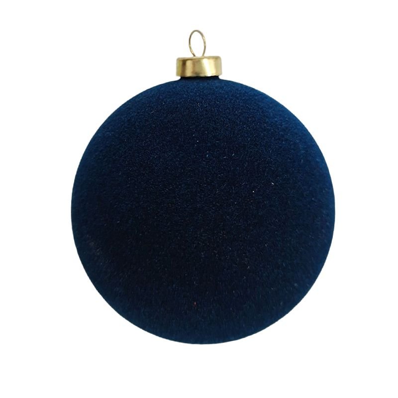 Christmas Ornaments Festive Luxury Color Ball Velvet Soft Personalized Tree Pendant Decorative Christmas Plastic alternate view