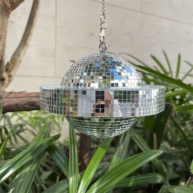 Disco Ball Planet Mirror Ball Hanging Reflective Disco Laser Ball for Weddings Events Dance Parties alternate view