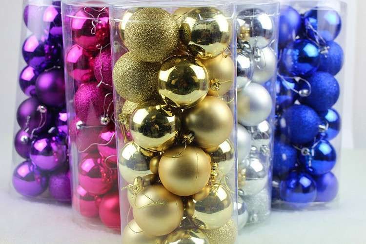 Christmas Balls Shatterproof Christmas Balls Plastic for Xmas Decoration alternate view