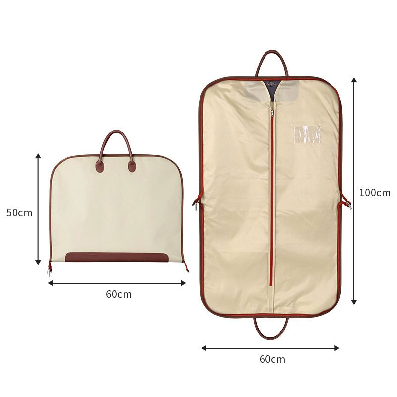 Personalized Custom Size and Logo Fashion Travel Dust Cover Foldable Dress Clothes Suit Protector Garment Bag 3