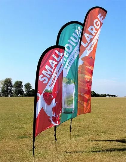 Custom Beach Flag with OEM Service Full Color Printed Waterproof Outdoor Banner Flag for Large Outdoor Venues alternate view