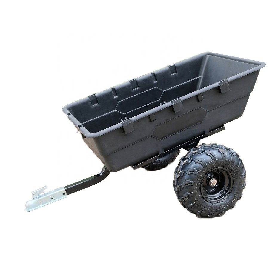 Garden Outdoor ATV Tipping Trailer, Heavy Duty Dump Cart for Small Farm Tractor alternate view