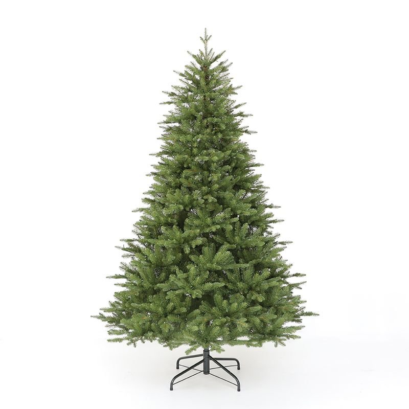 7.5ft Full Pre-Lit Eco-Friendly Christmas Tree with LED Lights Personalized High Quality Metal Stand Realistic PE