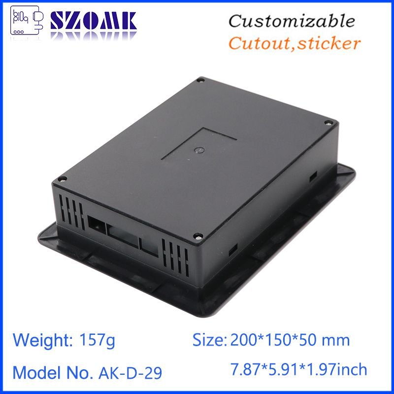 ABS PLC LCD Screen Display Housing Embedded Digital Display Housing Desktop Plastic Electronic Enclosure 3