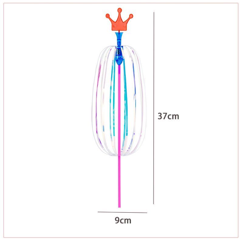 Glow Wands LED Light up Wand Magic Bubble Wand Twister Ribbon Bubble Flower for Neon Party Light up Party Favors alternate view