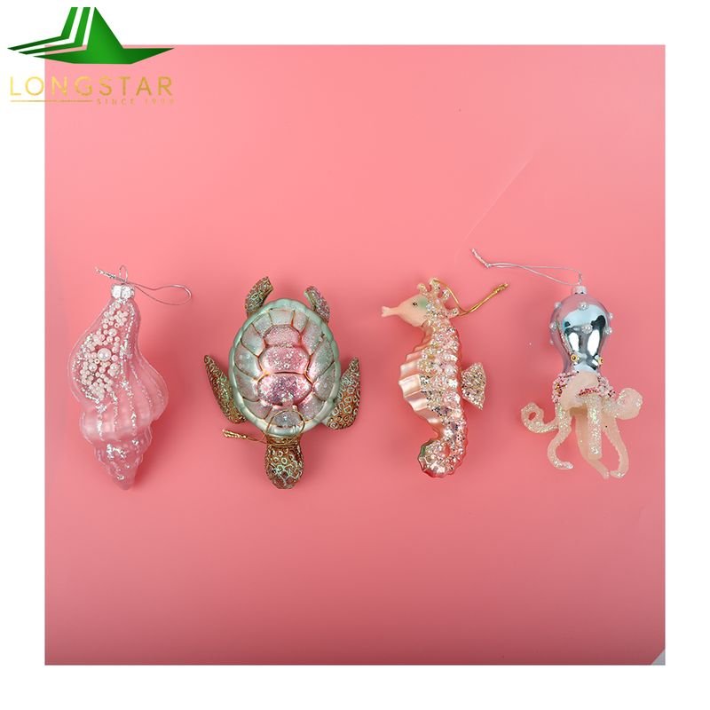 Customized Irregular Irregular Bauble Hand Blown Glass Ball Christmas Ball Christmas Gift Hanging Ornament for 3