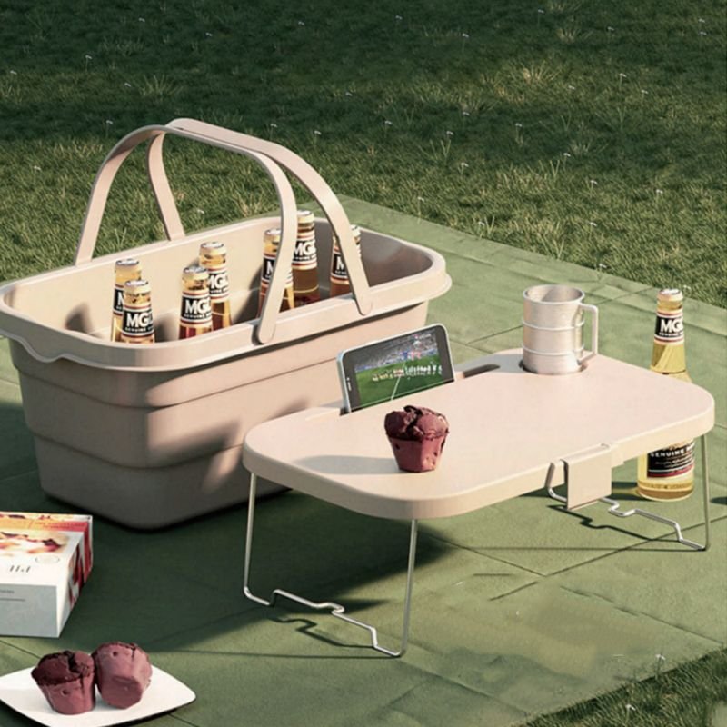 Plastic Storage Outdoor Picnic Basket Foldable Multifunctional Container Multifunctional Food Container
