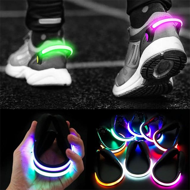 LED Flash Shoe Safety Clip Lights for Runners & Night Running Gear Reflective Running Gear for Running Jogging alternate view