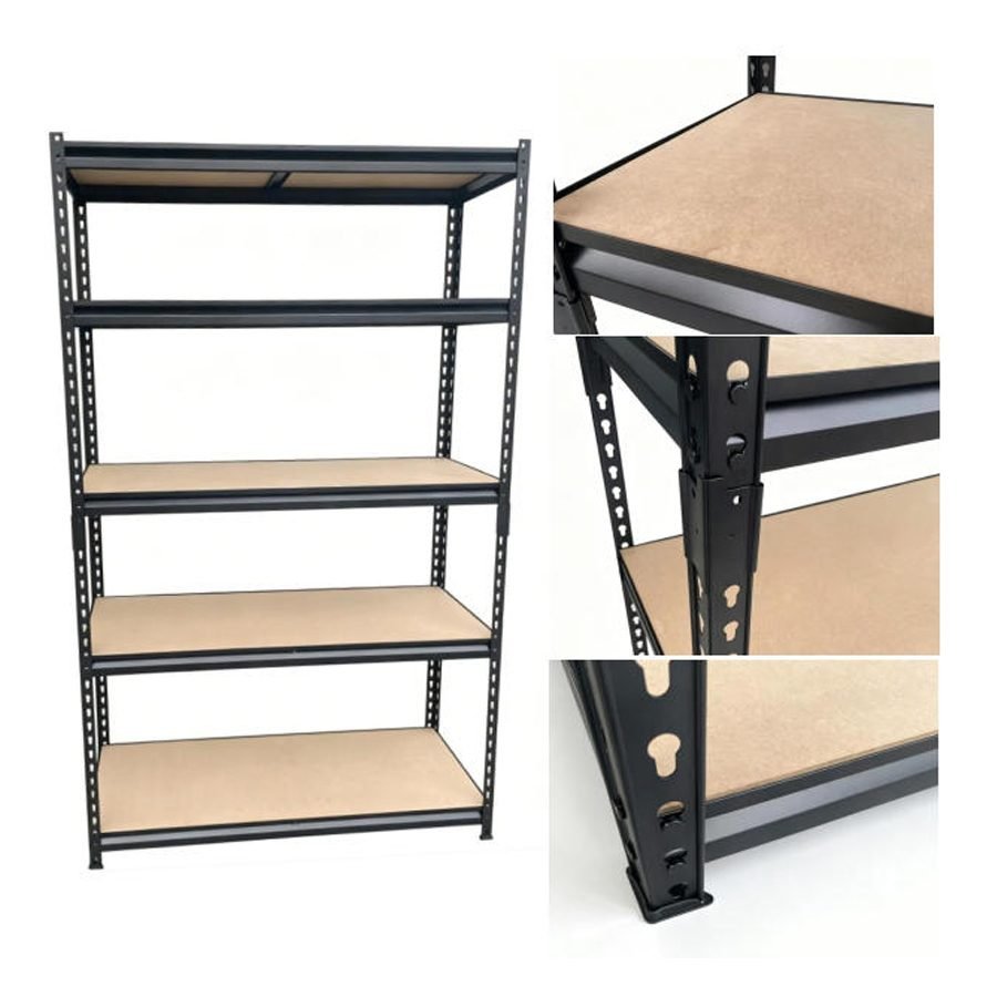 Heavy Duty Adjustable 5-Shelf Steel Boltless Plug-In Warehouse Storage Organizing Unit alternate view
