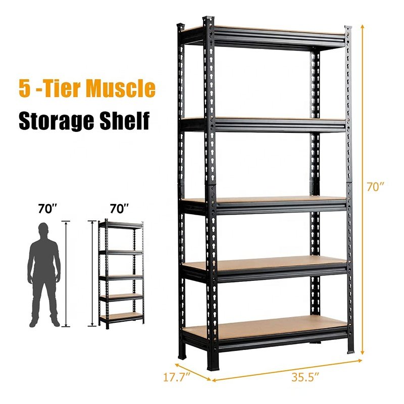 Warehouse Shelving Heavy Duty Steel Storage Shelves, Basement Rack Garage Shelving Unit alternate view