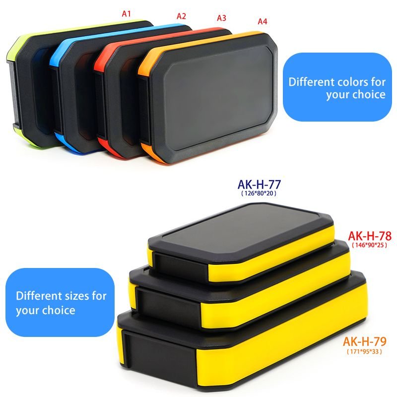 Szomk AK-H Series Customized OEM ODM Waterproof Electronic Project Case Handheld Plastic Enclosure for PCB alternate view