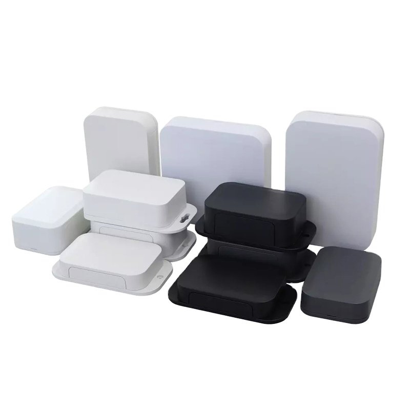Szomk Custom IoT Network ABS Plastic Enclosure Wall Mount Flange Electrical Junction Box Project Box for