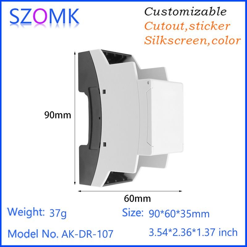 Multi-Voltage DIN Rail Modular Enclosures Housing MM Input Extension CAN Module Enclosure alternate view