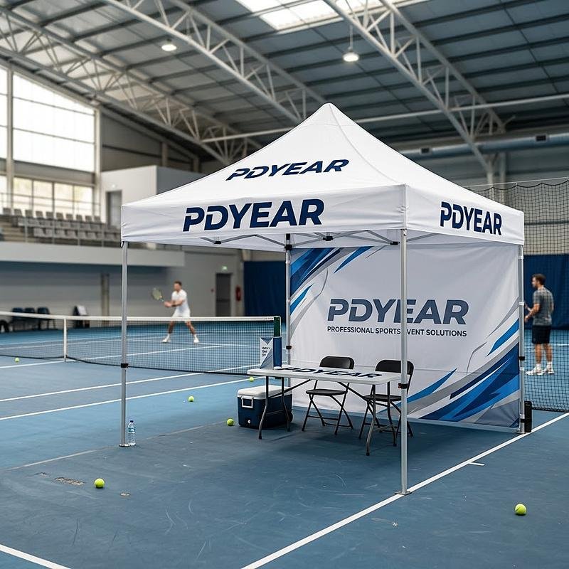 Custom Logo Printing Tent 10x10FT with Business Text Promotional Trading Lightweight Waterproof Canopy Gazebo for