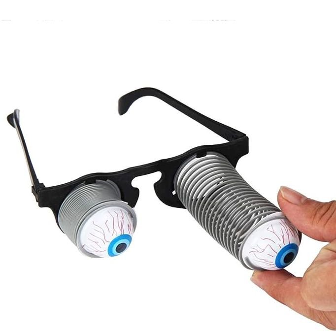 100pcs Halloween Party Eye Ball Droopy Eye Glasses Plastic Customizable 12x13cm Role Play Party Favors Costume