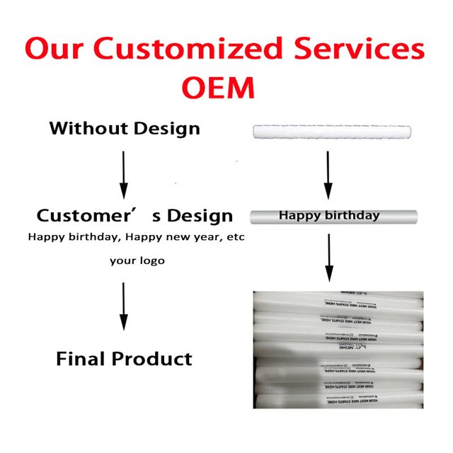 Custom Glow Sticks Bulk LED Foam Sticks Customizable Logo OEM Light up Foam Stick for Wedding Birthday Party Favors 3